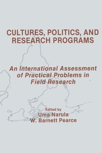 Enlarge image Cover: Cultures, Politics, and Research Programs - Routledge