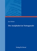 Bild: Der Analphabet im Vertragsrecht - Kovac, Dr. Verlag