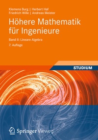 Abbildung von: Höhere Mathematik für Ingenieure Band II - Vieweg+Teubner Verlag