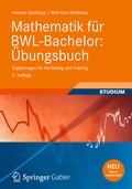 Cover: Mathematik f&uuml;r BWL-Bachelor: &Uuml;bungsbuch - Vieweg+Teubner Verlag