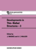 Cover: Developments in Thin-Walled Structures - 3 - CRC Press