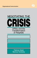 Cover: Negotiating the Crisis - Routledge