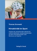 Cover: Hirnaktivit&auml;t im Sport - Kovac, Dr. Verlag