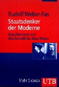 Enlarge image Cover: Staatsdenker der Moderne - UTB