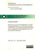Cover: Beeinflussung der Schwingfestigkeit und des Versagensverhaltens von Aluminiumschwei&szlig;verbindungen f&uuml;r Karosserieleichtbaustrukturen durch ausgew&auml;hlte fertigungstechnische und konstruktive Parameter - Shaker