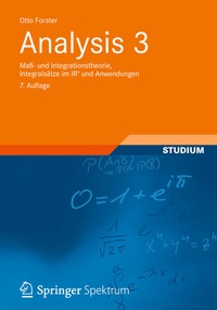Enlarge image Cover: Analysis 3 - Vieweg+Teubner Verlag