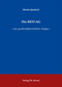 Abbildung von: Die REIT-AG - Kovac, Dr. Verlag