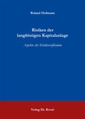 Cover: Risiken der langfristigen Kapitalanlage - Kovac, Dr. Verlag