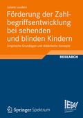 Cover: F&ouml;rderung der Zahlbegriffsentwicklung bei sehenden und blinden Kindern - Vieweg+Teubner Verlag