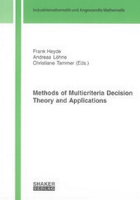 Enlarge image Cover: Methods of Multicriteria Decision Theory and Applications - Shaker