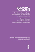 Cover: Cultural Analysis - Routledge