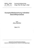 Cover: Komplexit&auml;tsbewertung indirekter Gesch&auml;ftsprozesse - Shaker