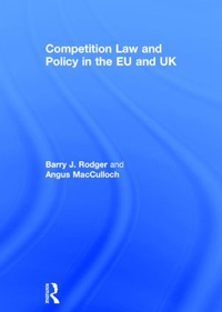 Abbildung von: Competition Law and Policy in the EU and UK - Routledge