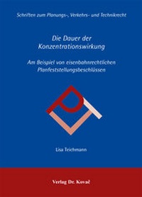Abbildung von: Die Dauer der Konzentrationswirkung - Kovac, Dr. Verlag