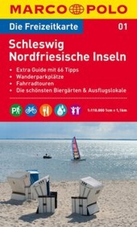Abbildung von: MARCO POLO Freizeitkarte Blatt 1 Schleswig, Nordfriesische Inseln 1:110 000 - MAIRDUMONT