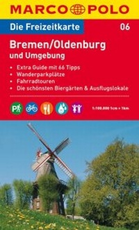 Abbildung von: MARCO POLO Freizeitkarte Blatt 6 Bremen, Oldenburg und Umgebung 1:100 000 - MAIRDUMONT
