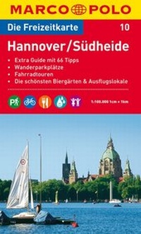 Abbildung von: MARCO POLO Freizeitkarte Blatt 10 Hannover, Südheide 1:100 000 - MAIRDUMONT