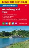 Cover: MARCO POLO Freizeitkarte Blatt 11 Weserbergland, Harz 1:100 000 - MAIRDUMONT