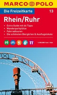 Abbildung von: MARCO POLO Freizeitkarte Blatt 13 Rhein, Ruhr 1:100 000 - MAIRDUMONT