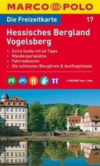 Abbildung von: MARCO POLO Freizeitkarte Blatt 17 Hessisches Bergland, Vogelsberg 1:100 000 - MAIRDUMONT