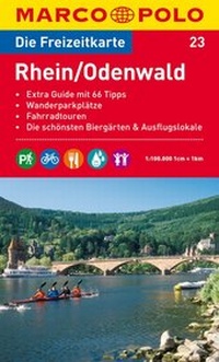 Abbildung von: MARCO POLO Freizeitkarte Blatt 23 Rhein, Odenwald 1:100 000 - MAIRDUMONT