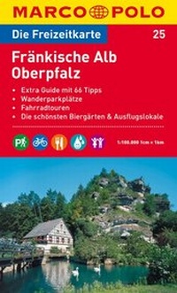Abbildung von: MARCO POLO Freizeitkarte Blatt 25 Fränkische Alb, Oberpfalz 1:100 000 - MAIRDUMONT