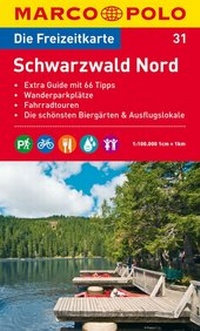 Abbildung von: MARCO POLO Freizeitkarte Blatt 31 Schwarzwald Nord 1:100 000 - MAIRDUMONT