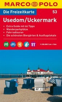 Abbildung von: MARCO POLO Freizeitkarte Blatt 53 Usedom, Uckermark 1:100 000 - MAIRDUMONT