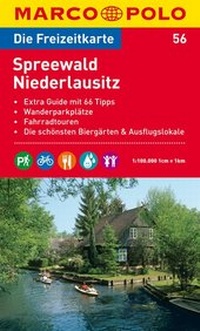 Abbildung von: MARCO POLO Freizeitkarte Blatt 56 Spreewald, Niederlausitz 1:100 000 - MAIRDUMONT