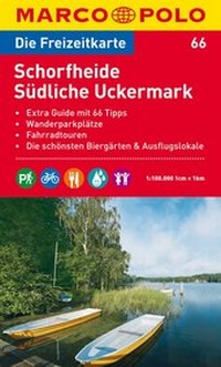 Abbildung von: MARCO POLO Freizeitkarte Blatt 66 Schorfheide, Südliche Uckermark 1:100 000 - MAIRDUMONT