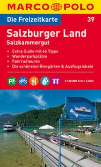 Abbildung von: MARCO POLO Freizeitkarte Blatt 39 Salzburger Land 1:120 000 - MAIRDUMONT