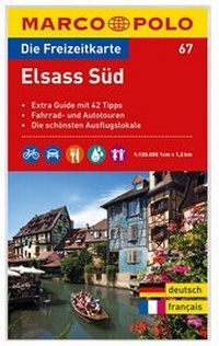 Abbildung von: MARCO POLO Freizeitkarte Blatt 67 Elsass Süd 1:120 000 - MAIRDUMONT