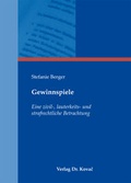 Cover: Gewinnspiele - Kovac, Dr. Verlag