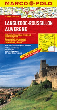 Abbildung von: MARCO POLO Karte Frankreich Blatt 7 Languedoc-Roussillon, Auvergne 1:300 000 - MAIRDUMONT