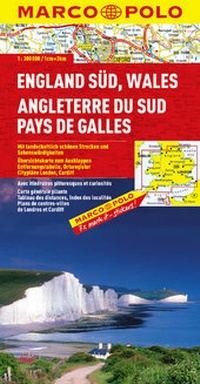 Abbildung von: MARCO POLO Karte Großbritannien Blatt 1/2 England Süd, Wales 1:300 000 - MAIRDUMONT