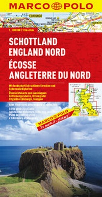 Abbildung von: MARCO POLO Karte Großbritannien Blatt 3/4 Schottland, England Nord 1:300 000 - MAIRDUMONT