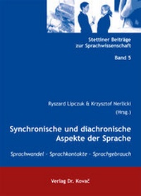 Abbildung von: Synchronische und diachronische Aspekte der Sprache - Kovac, Dr. Verlag