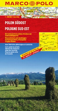 Abbildung von: MARCO POLO Karte Polen Blatt 4 Polen Südost 1:300 000 - MAIRDUMONT