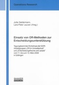 Cover: Einsatz von OR-Methoden zur Entscheidungsunterst&uuml;tzung - Shaker