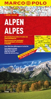 Abbildung von: MARCO POLO Länderkarte Alpen 1:800 000 - MAIRDUMONT
