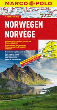 Abbildung von: MARCO POLO Länderkarte Norwegen 1:800 000 - MAIRDUMONT