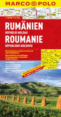 Abbildung von: MARCO POLO Länderkarte Rumänien, Republik Moldau 1:800 000 - MAIRDUMONT