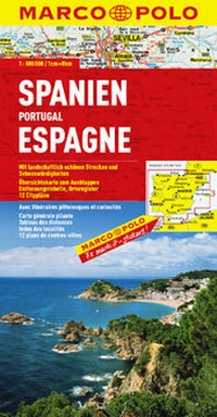 Abbildung von: MARCO POLO Länderkarte Spanien, Portugal 1:800 000 - MAIRDUMONT