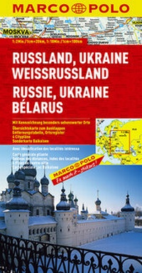 Abbildung von: MARCO POLO Länderkarte Russland, Ukraine, Weißrussland 1:2 000 000 - MAIRDUMONT