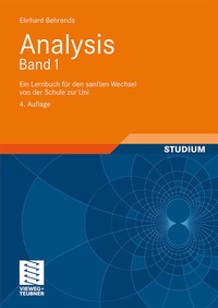 Enlarge image Cover: Analysis Band 1 - Vieweg+Teubner Verlag