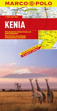 Abbildung von: MARCO POLO Länderkarte Kenia 1:1 000 000 - MAIRDUMONT