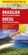 Cover: MARCO POLO Kontinentalkarte Brasilien, Bolivien, Paraguay, Uruguay 1:4 000 000 - MAIRDUMONT