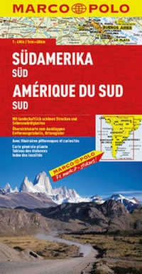 Abbildung von: MARCO POLO Kontinentalkarte Südamerika Süd 1:4 000 000 - MAIRDUMONT