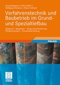 Cover: Verfahrenstechnik und Baubetrieb im Grund- und Spezialtiefbau - Vieweg+Teubner Verlag