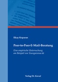 Cover: Peer-to-Peer-E-Mail-Beratung - Kovac, Dr. Verlag
